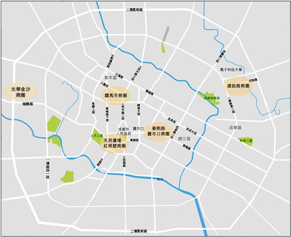 天府广场—红照壁商圈天府广场—红照壁商圈毗邻春熙路—盐市口商圈