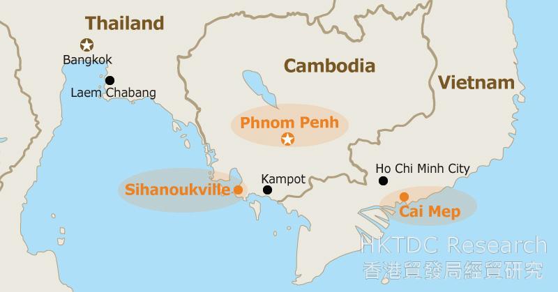 cambodia sea port map